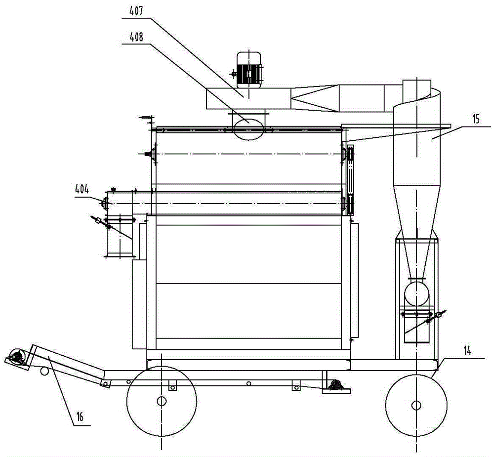 Grain winnowing vibration screen