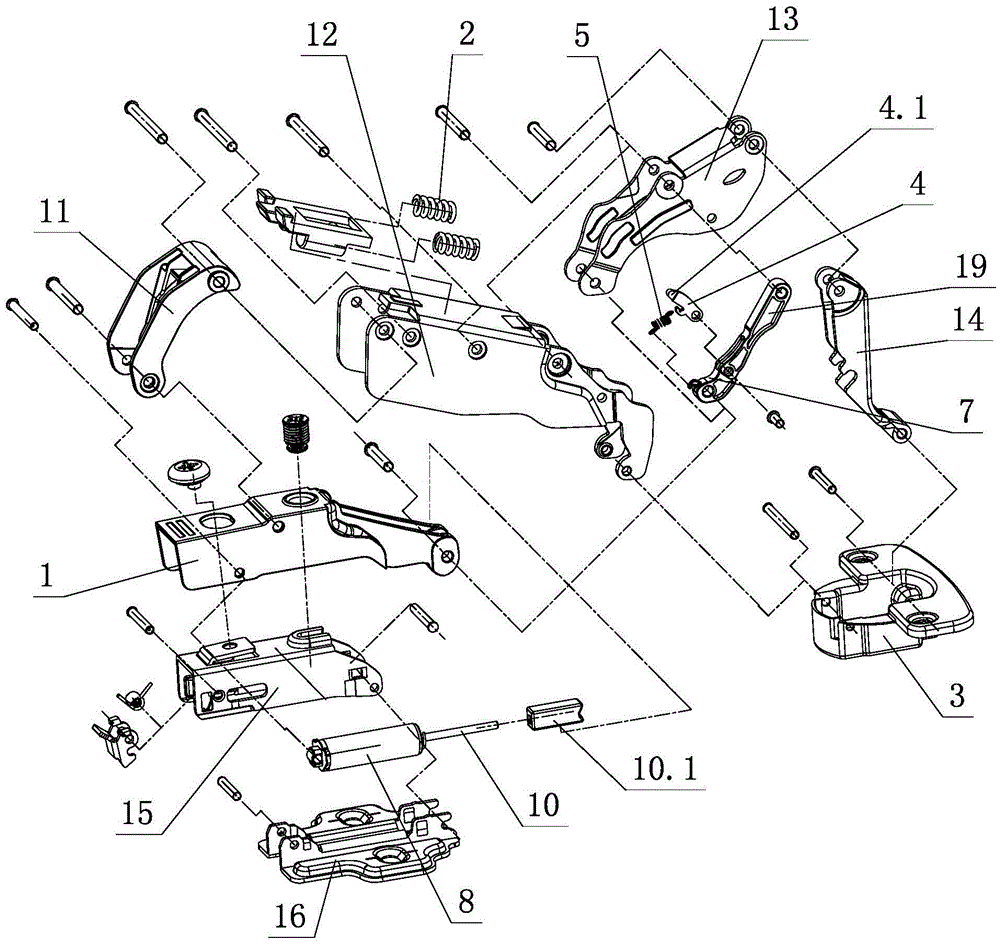 Damping buffer closing structure for furniture hinge