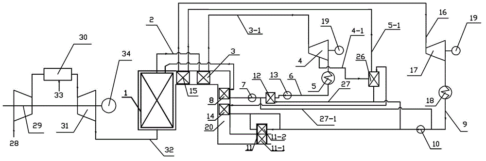 Bretton-Extraction Steam Rankine Combined Cycle Power Plant