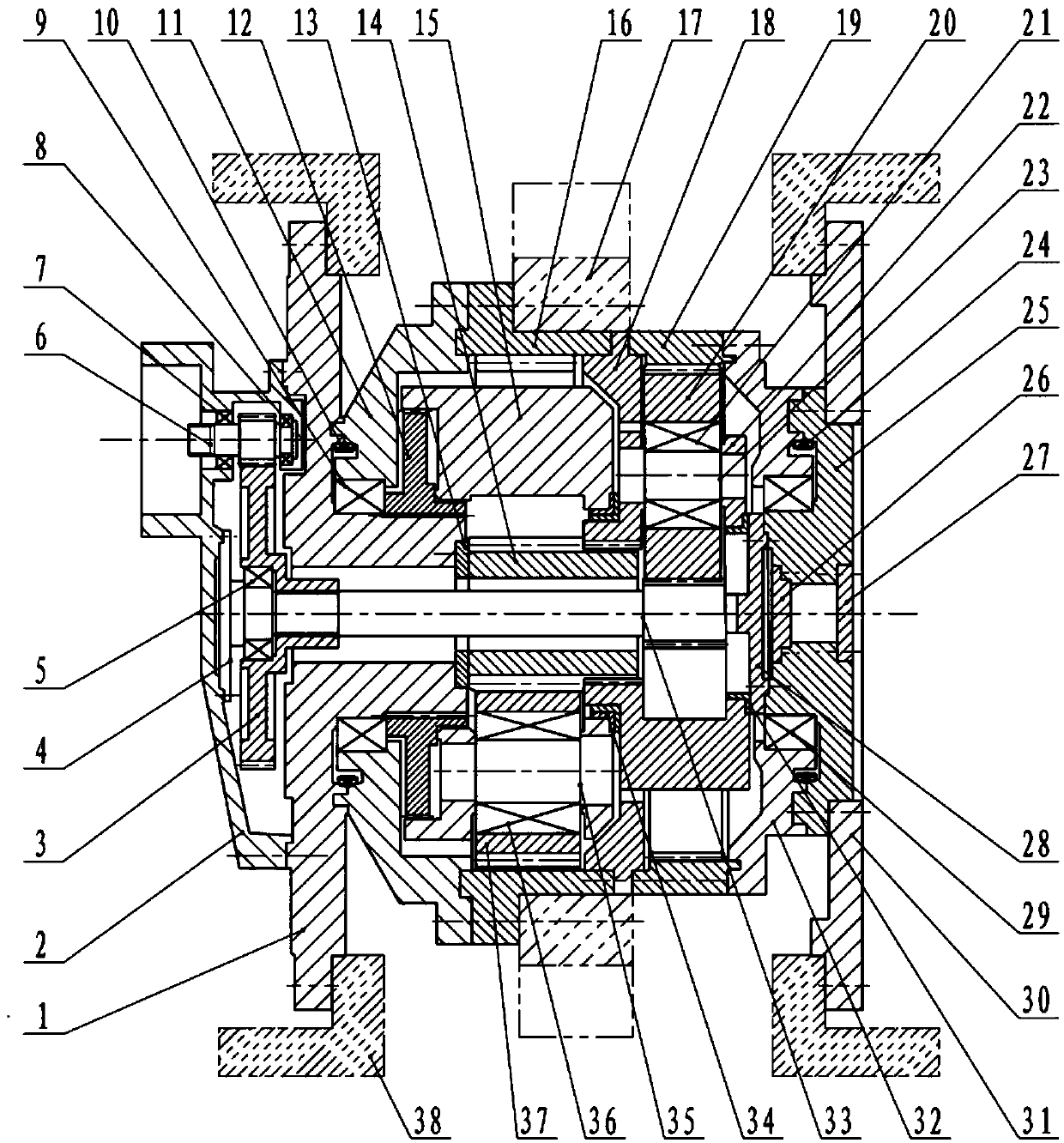 Walking reducer of ultra-large hydraulic excavator