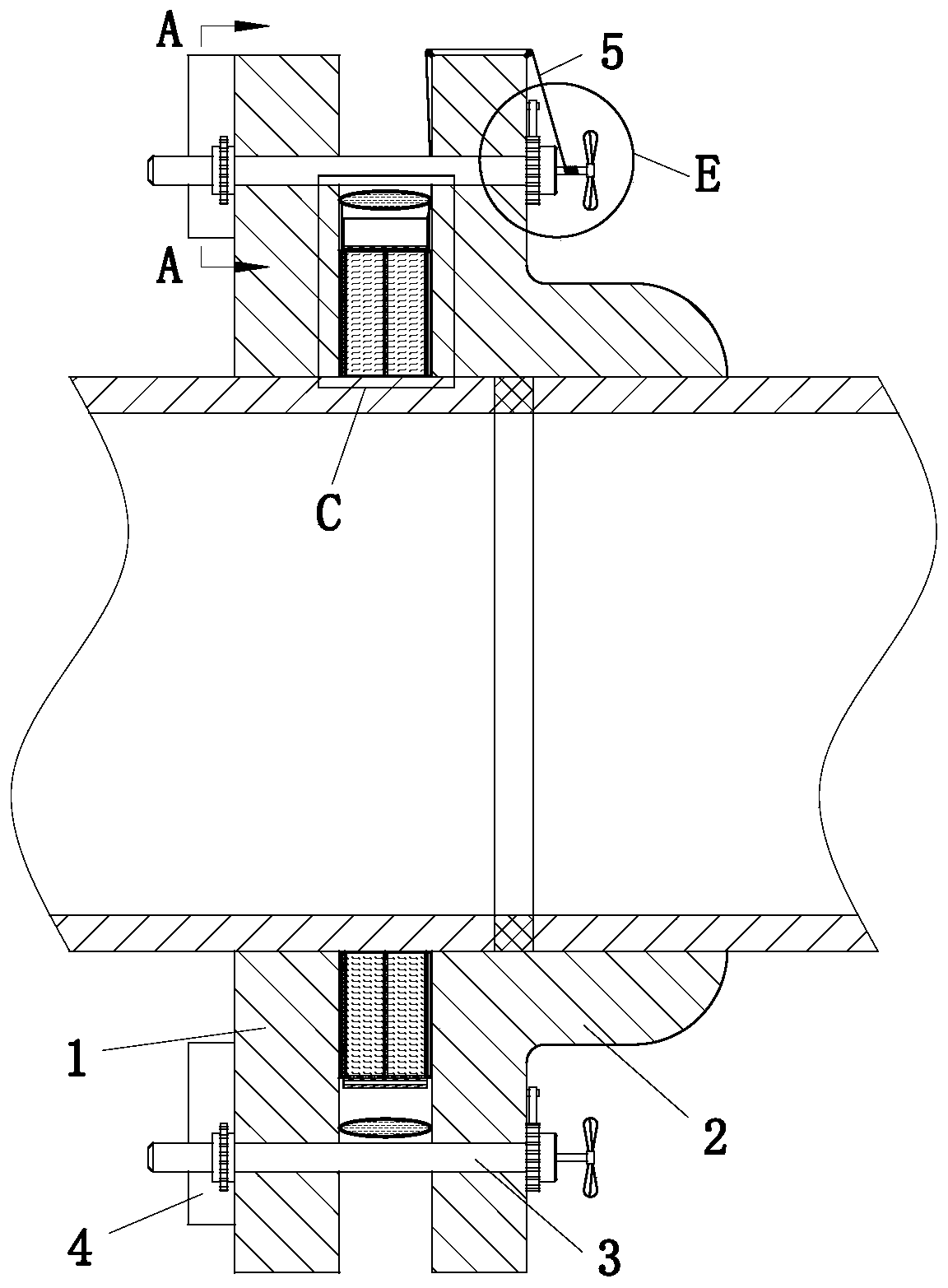 Leakproof gas pipeline flange