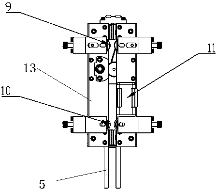 Climbing robot for detecting multiple parameters of elevator guide rail