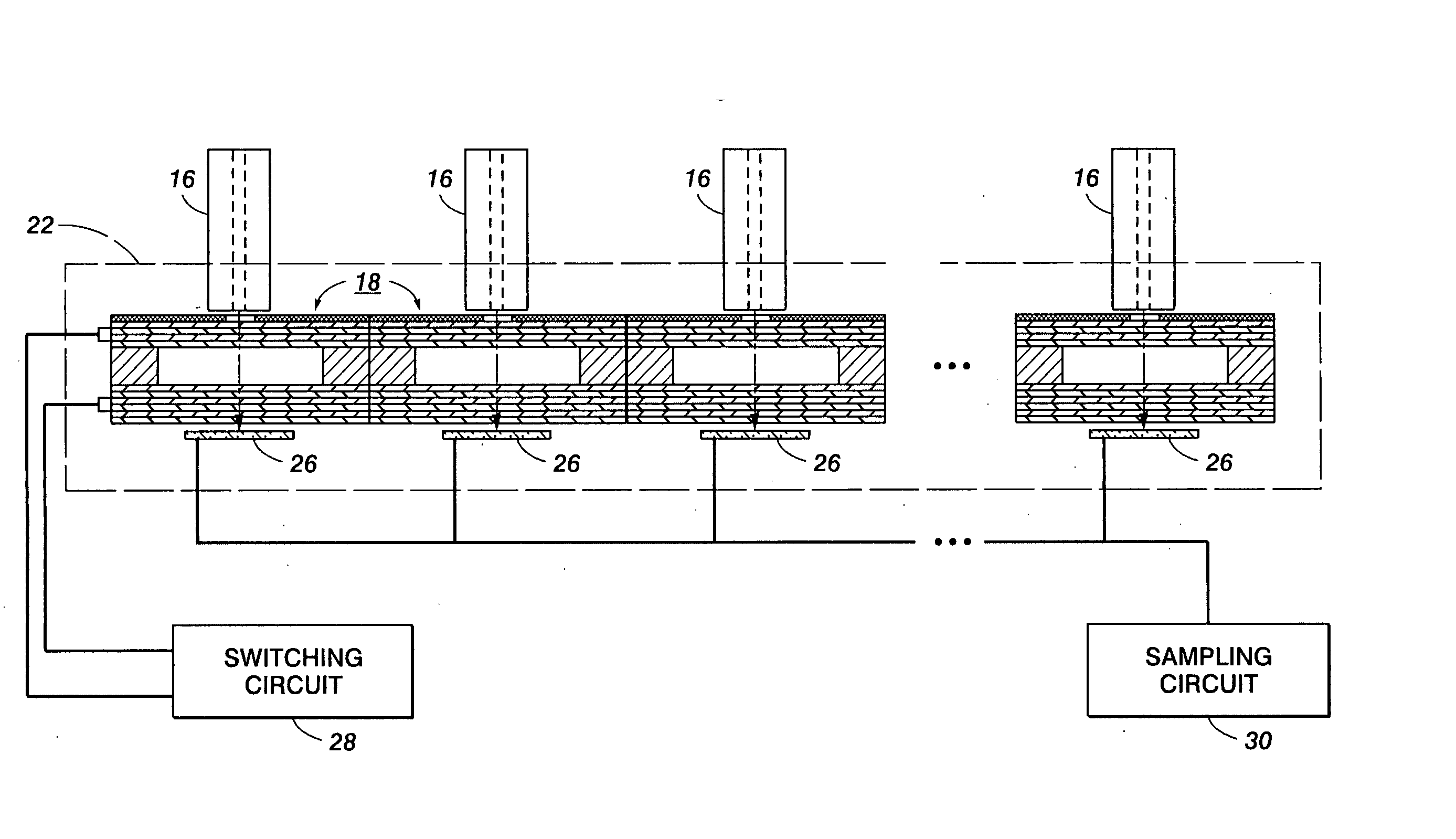 Full width array mechanically tunable spectrophotometer