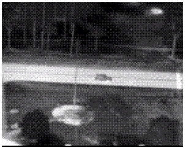 Moving platform moving object detection method and system based on infrared image