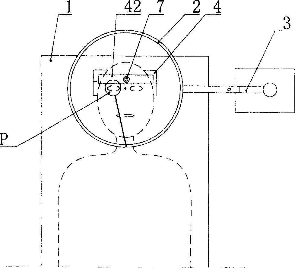 Strabism measuring instrument and its method for measuring strabism