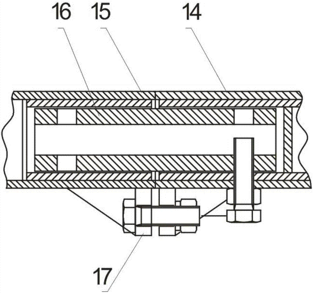 Light-weight telescopic flexible hydraulic shield support frame