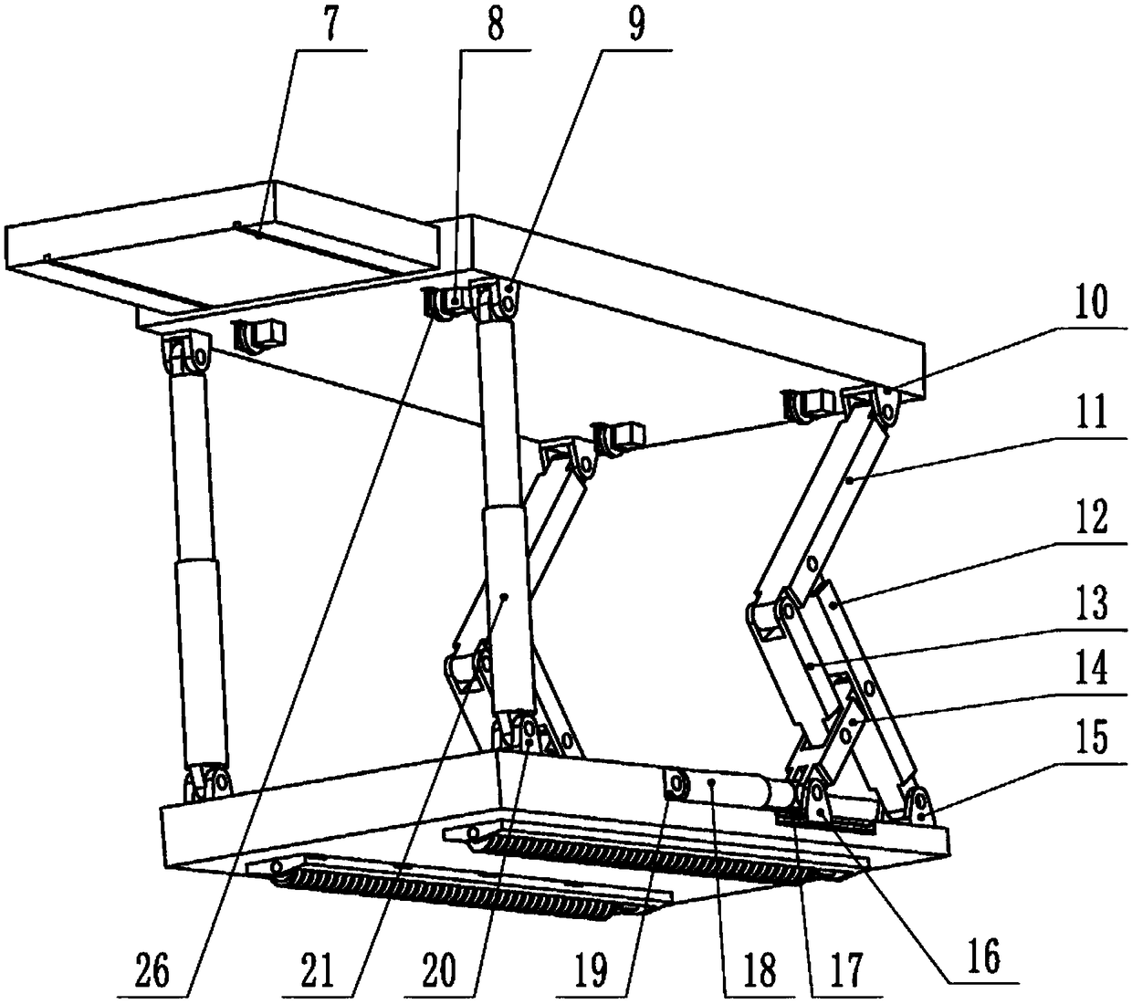 Two-degree-of-freedom spiral advancing-type temporal bracing device