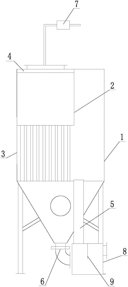 Efficient tail gas automatic purifying device