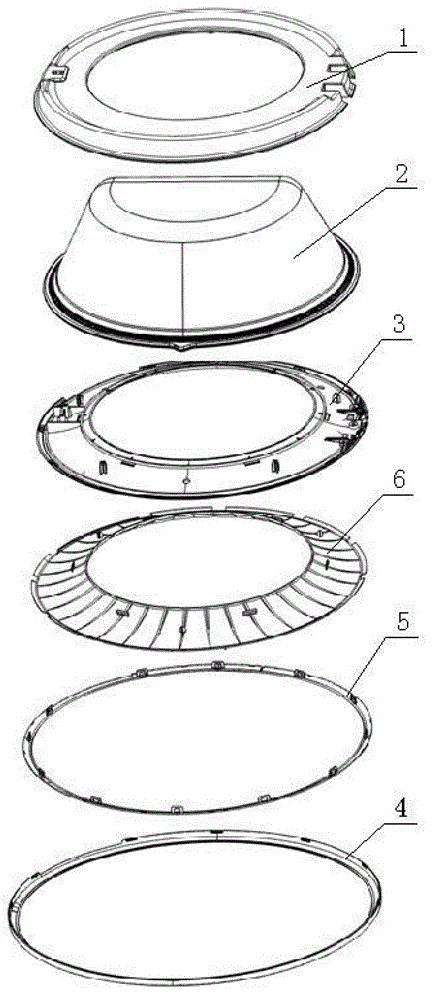 Door of front-loading washer and assembly method thereof