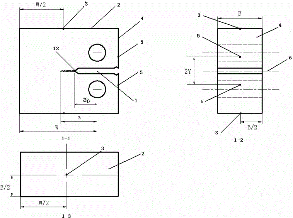 Calibration method for measuring accuracy of high-temperature crack length through direct current potential method