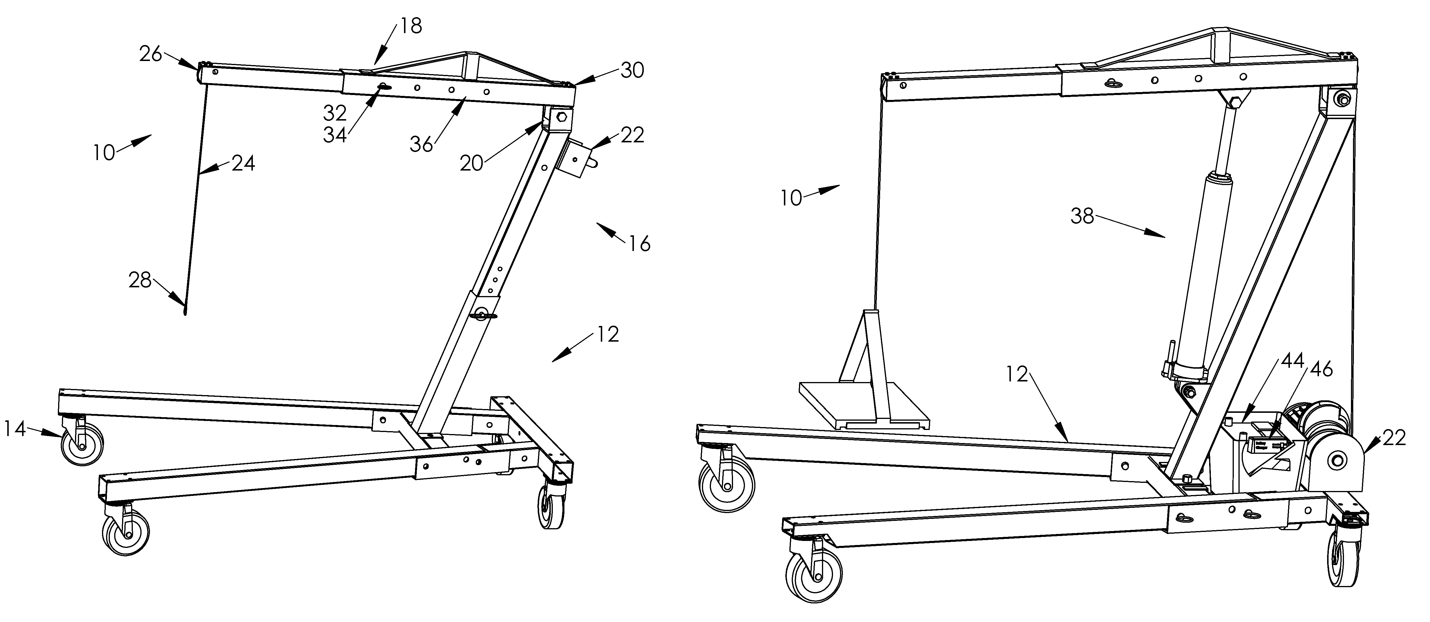 Portable apparatus for moving subjects