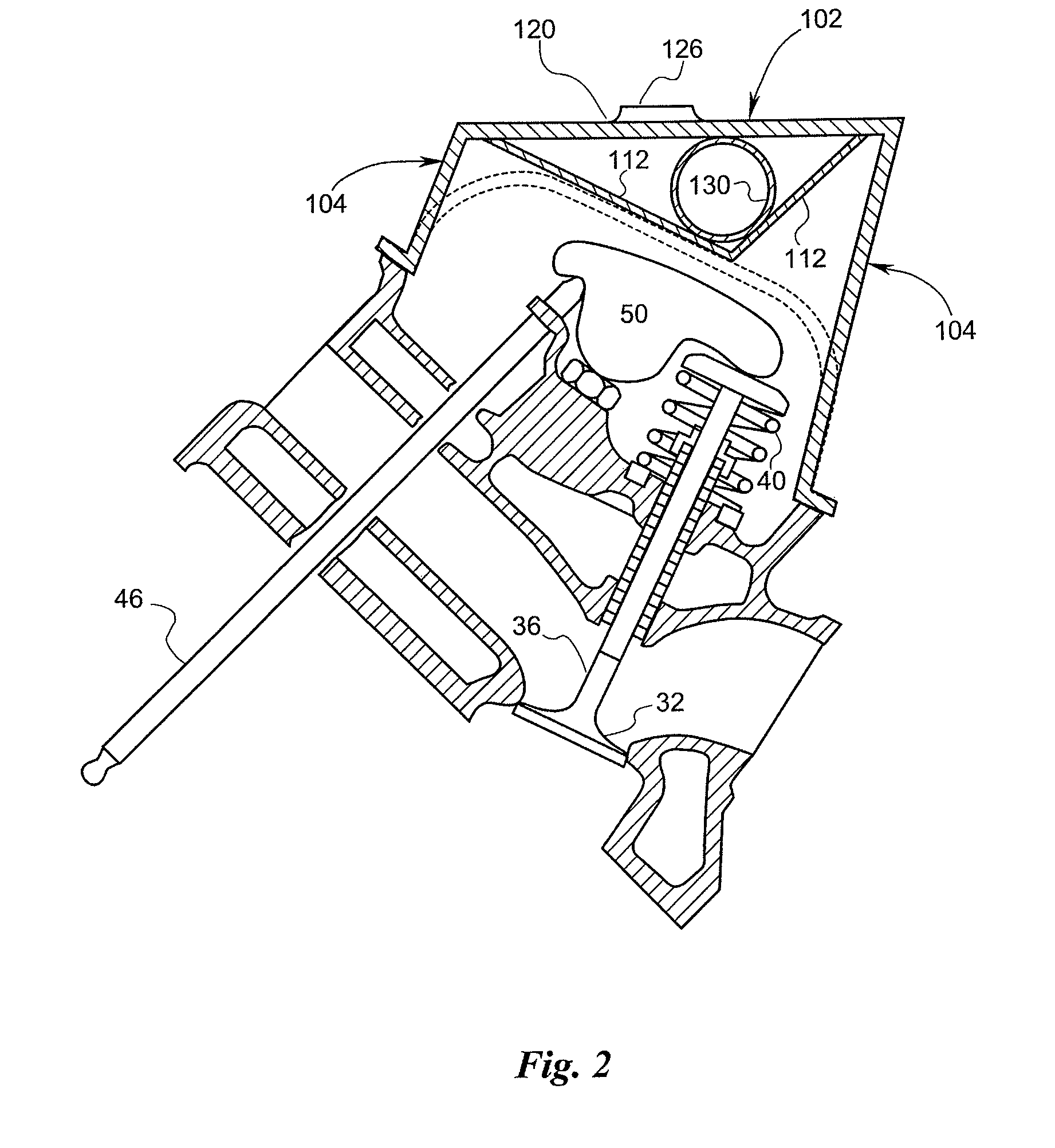 Valve cover housing for internal combustion engines