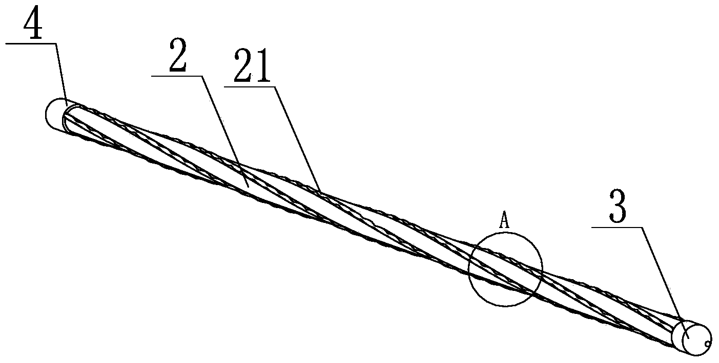 Horticulture supporting column convenient for growing of plants and producing method of horticulture supporting column