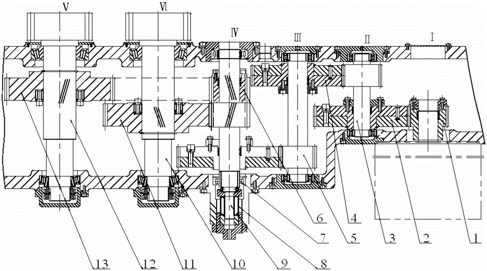 Gear backlash eliminating structure for gear transmission mechanism