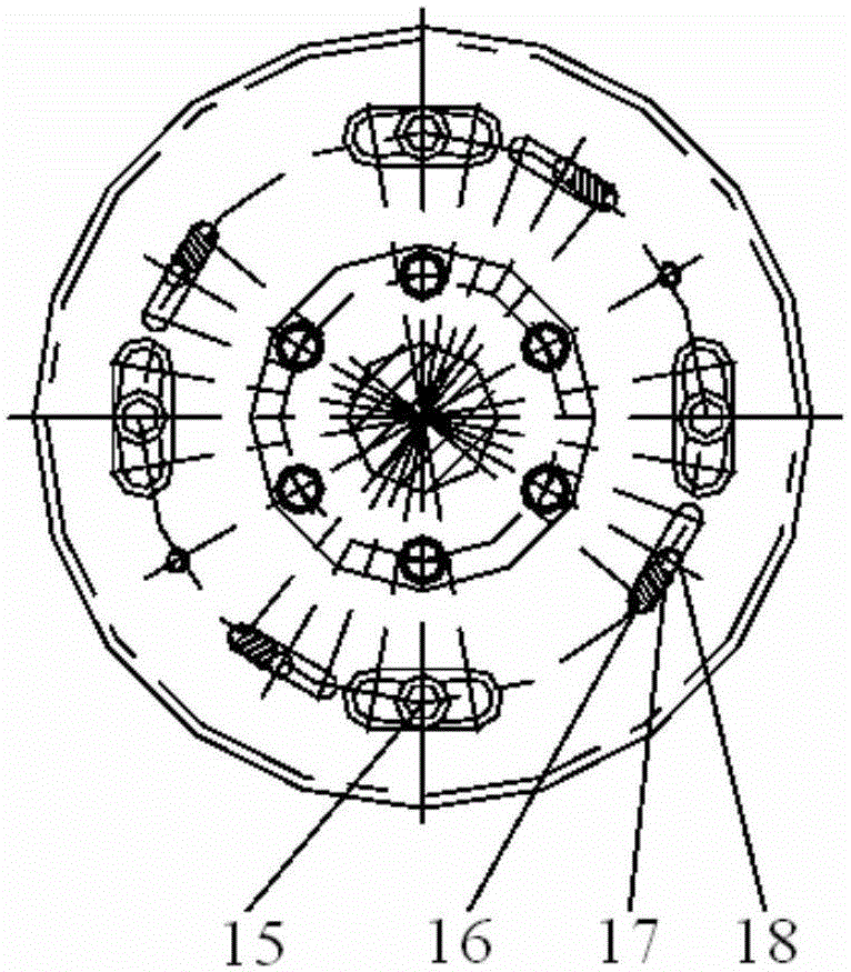 Gear backlash eliminating structure for gear transmission mechanism