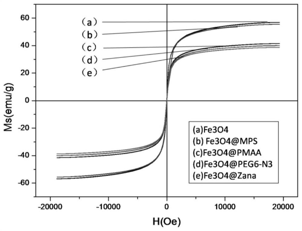 Zanamivir-magnetic nanoparticle conjugate, its preparation method and use