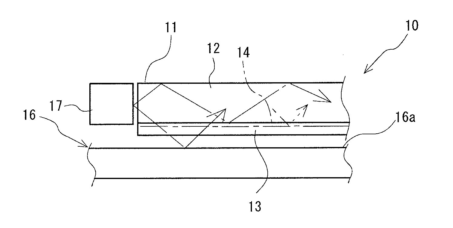 Optical waveguide sheet, edge-lit backlight unit and laptop computer