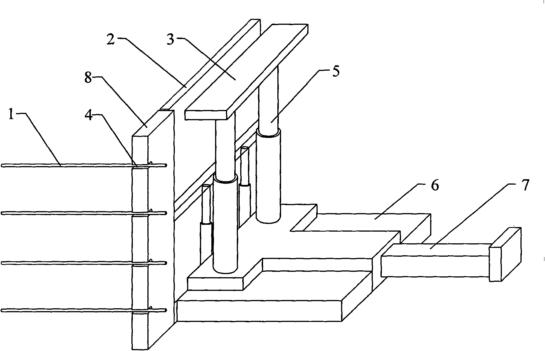 Road retained method for extrusion molding of waste rock