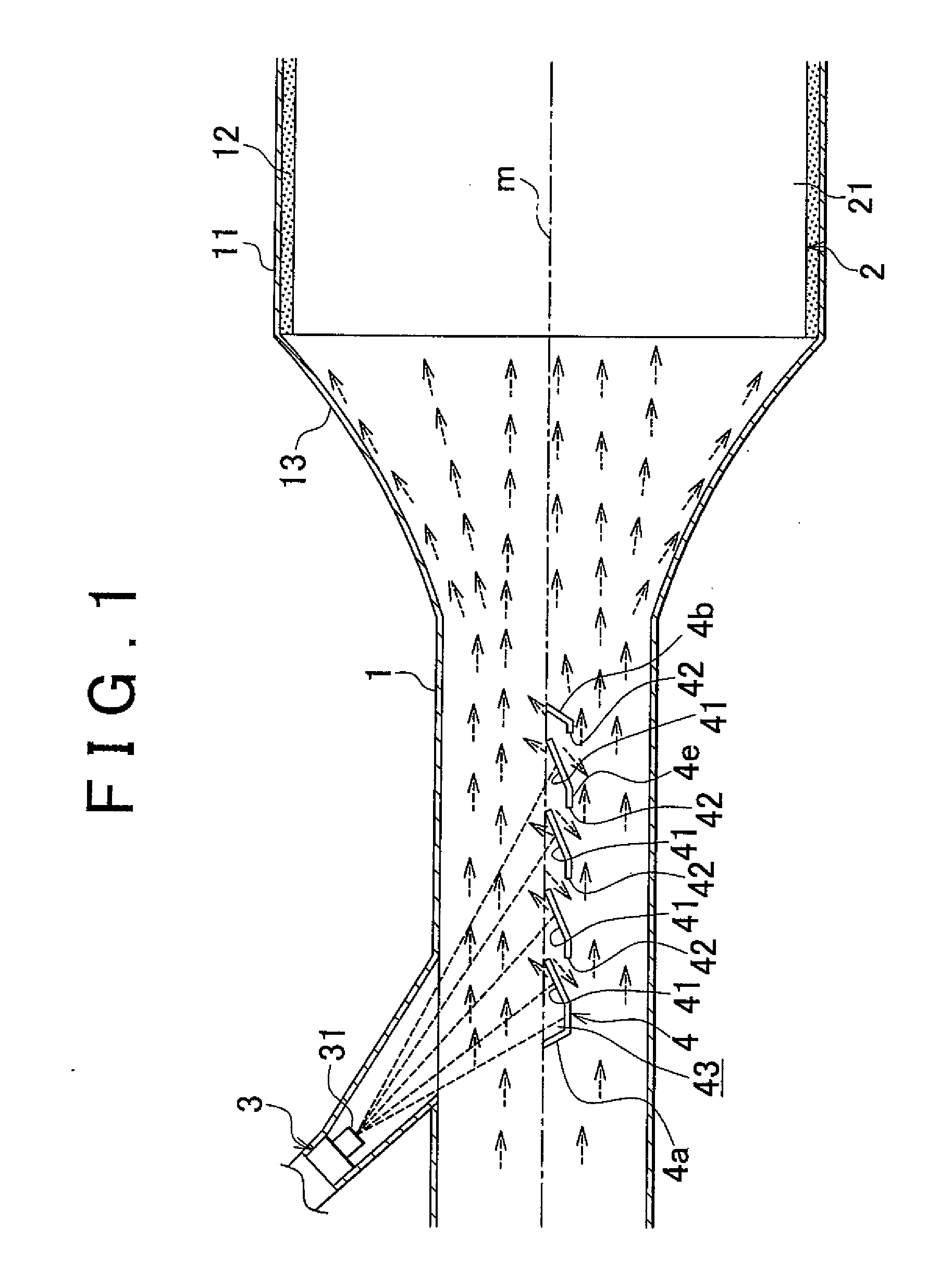 Additive-agent diffusion plate structure in exhaust passage, and additive-agent diffusion plate in exhaust passage