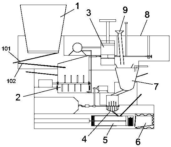 Sample processing cabinet for detecting zearalenone in corn and processing method