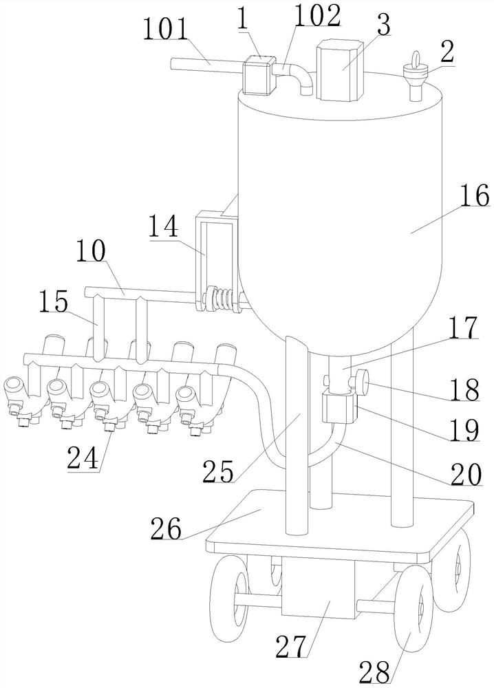 Agricultural sprinkling irrigation device based on Internet of Things