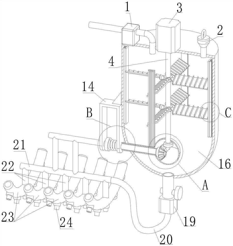 Agricultural sprinkling irrigation device based on Internet of Things