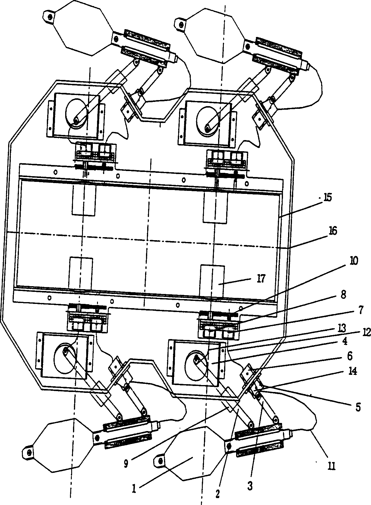 Amphibious biotic robot fortoise