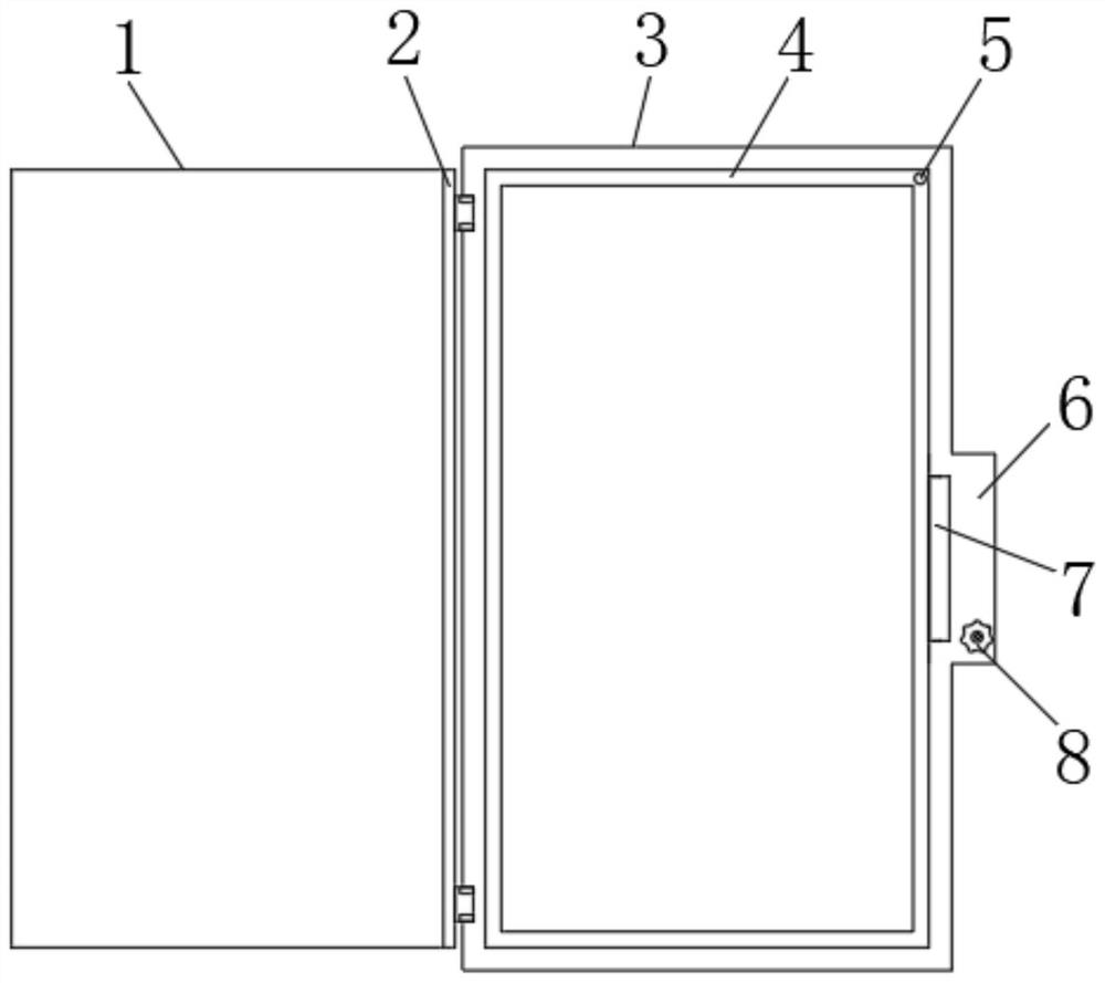 High-end security anti-theft door capable of automatically alarming