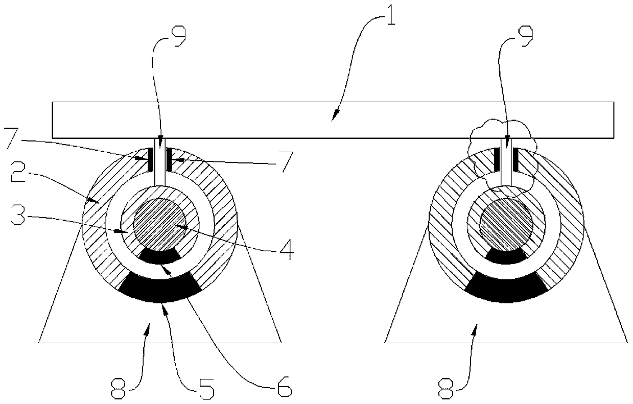 Aircraft carrier carrier-borne aircraft electromagnetic launch device with inclining function