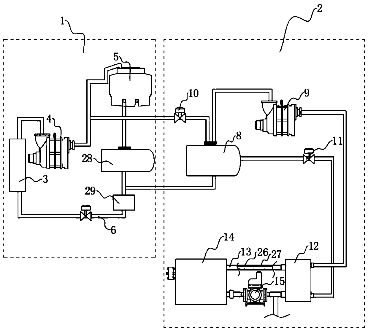 Steam refrigeration waste heat recovery system and method