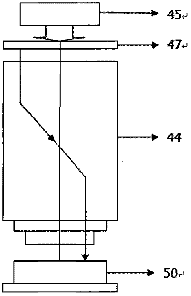 Device and method for exchanging of double workpiece tables on lintel type single/double guide rails in double-drive stepping scanning