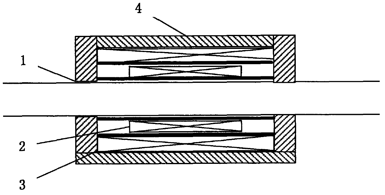 Measuring method of steel bar tension in concrete bridge based on inverse magnetostriction