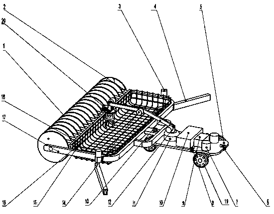 Movable robot capable of picking and placing golf balls