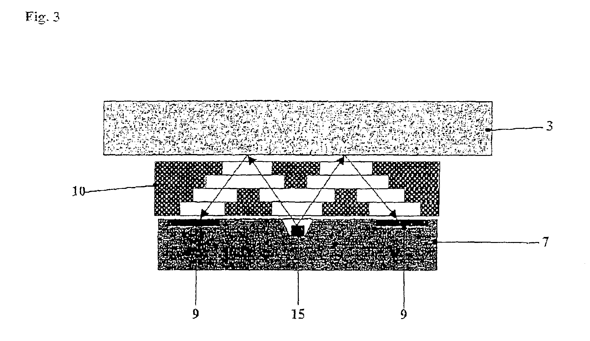 Sensor detecting reflected light and method for its manufacture