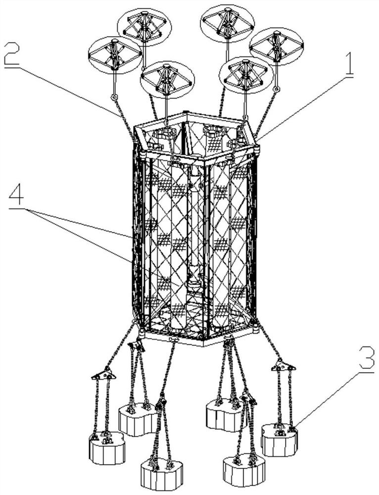 A rope-driven rigid-flexible coupling nested folding ecological breeding cage