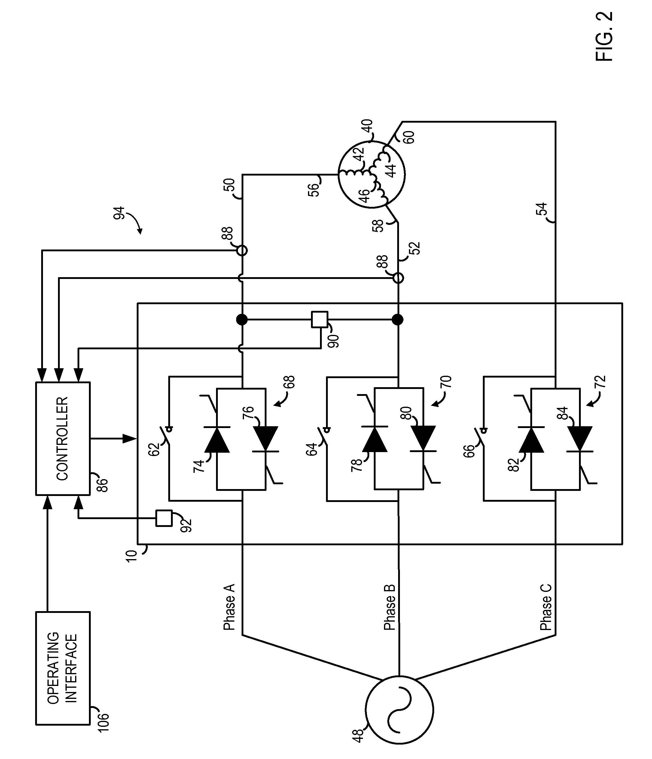 Soft starter system and method of operating same