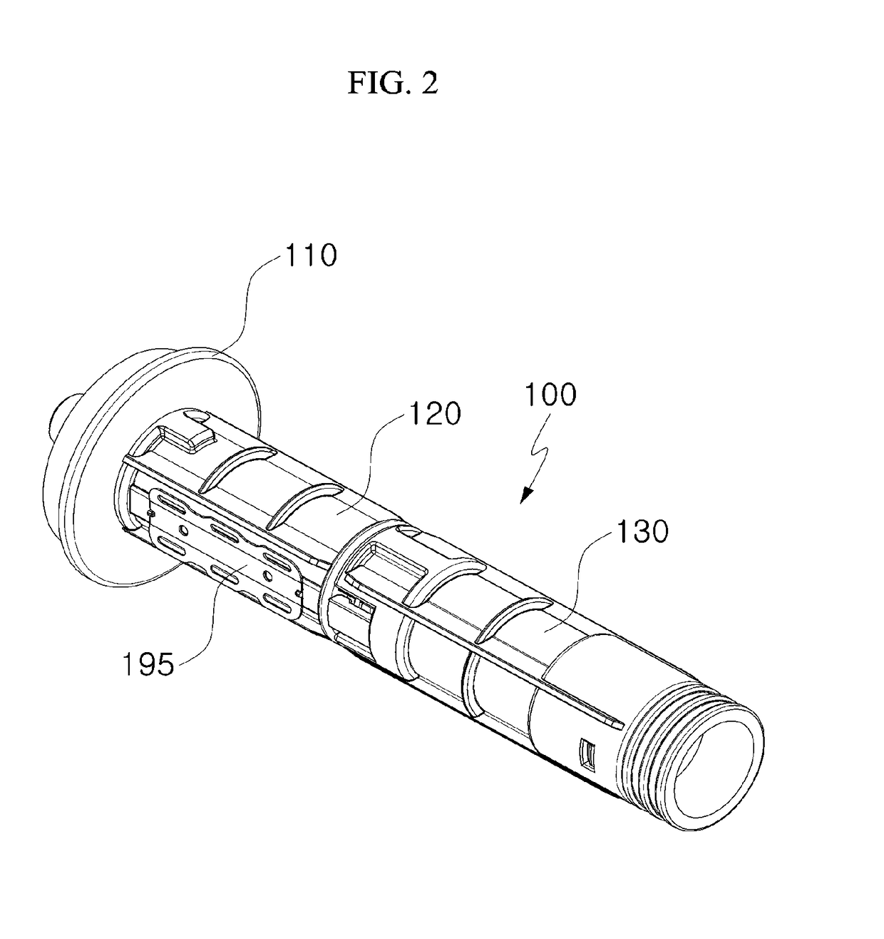 Tensioning device for printer, unwinding device for printer, and printer