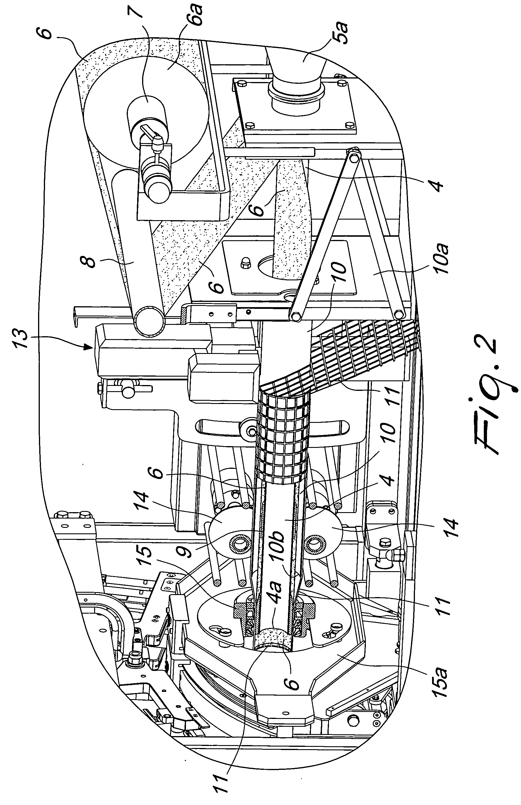 Machine for preparing encased cured meats