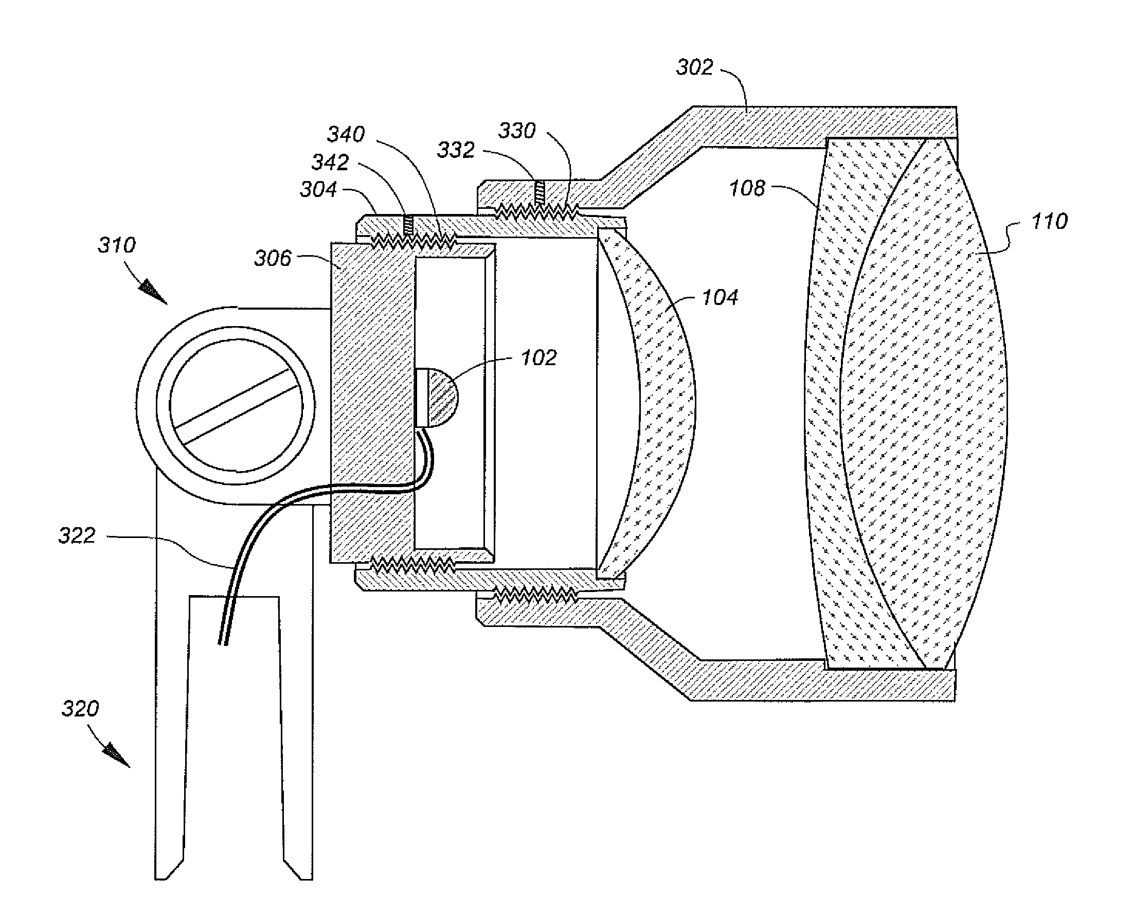 LED illuminator with improved beam quality