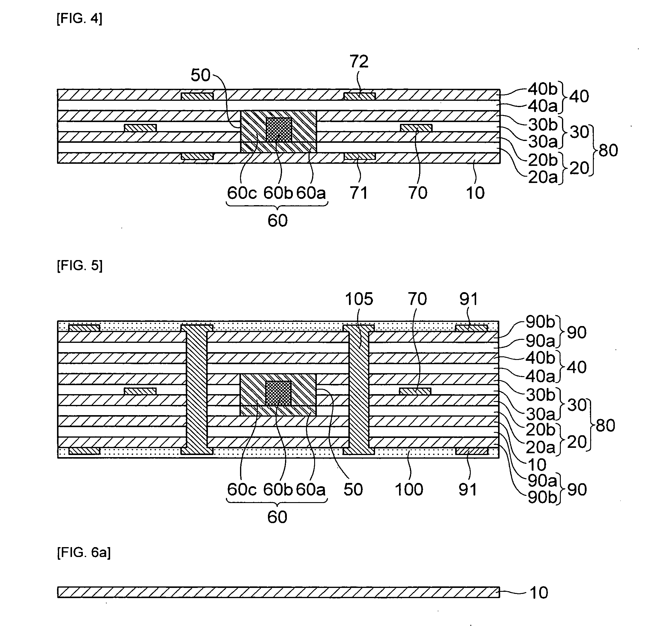 Printed circuit board for optical waveguides and method of manufacturing the same