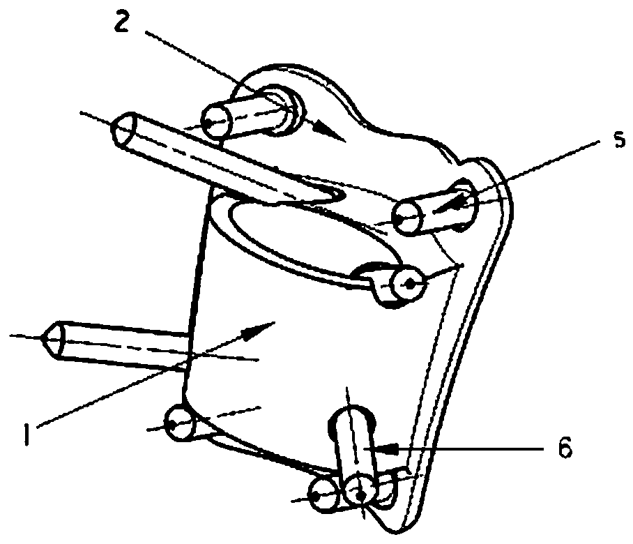 An artificial vertebral body fixed by anterior pedicle screw and positioning installation tool