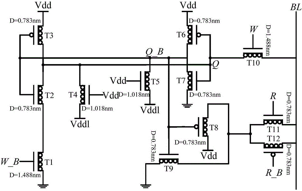 Three-valued static random access memory cell realized by utilization of carbon nanotube field effect transistor