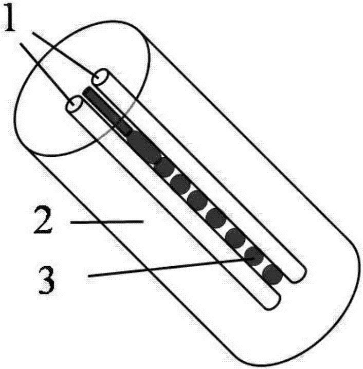 Metal-semiconductor-glass opto-electronic optical fiber and preparation method thereof