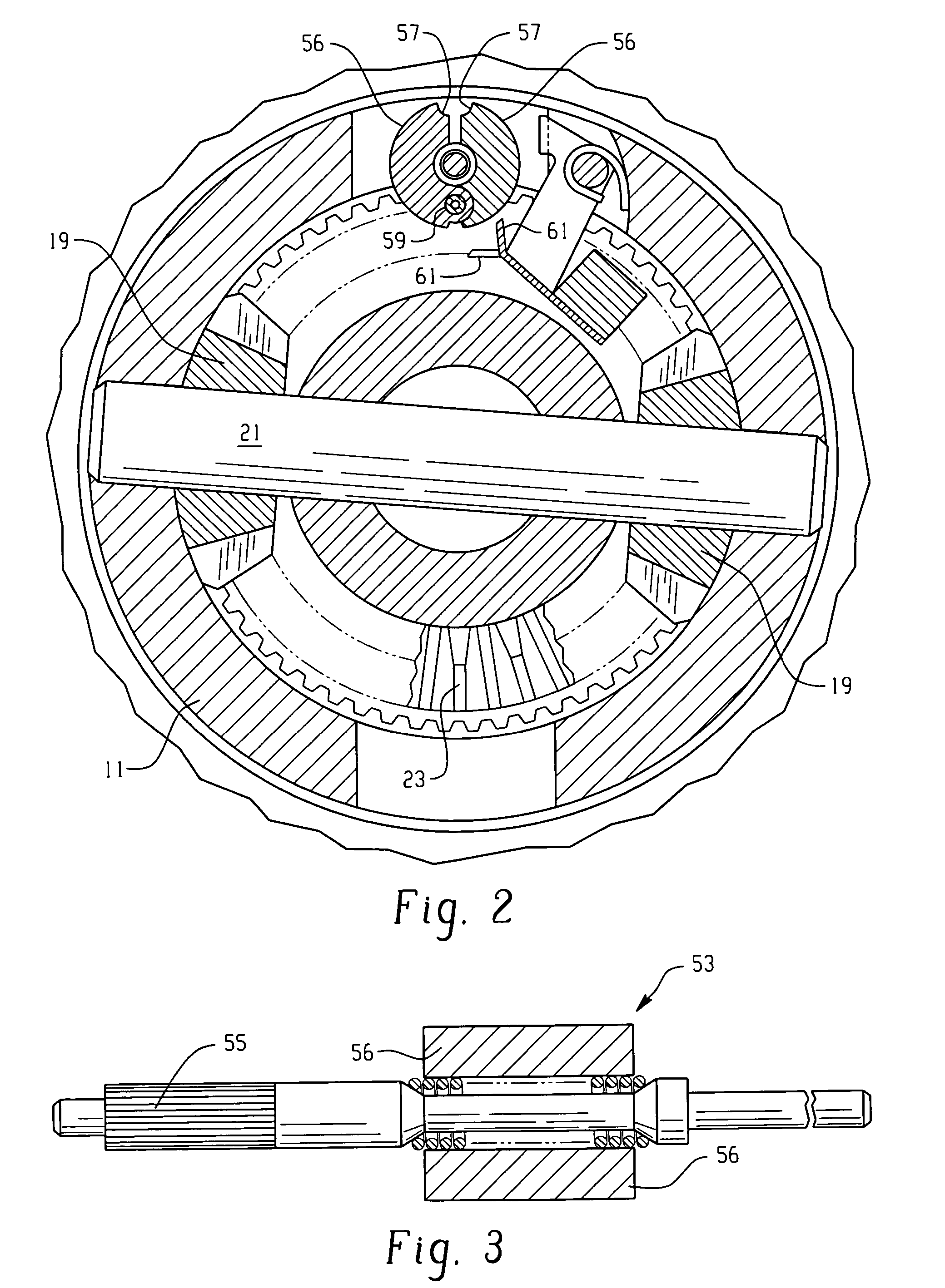 Mechanical locking differential lockout mechanism