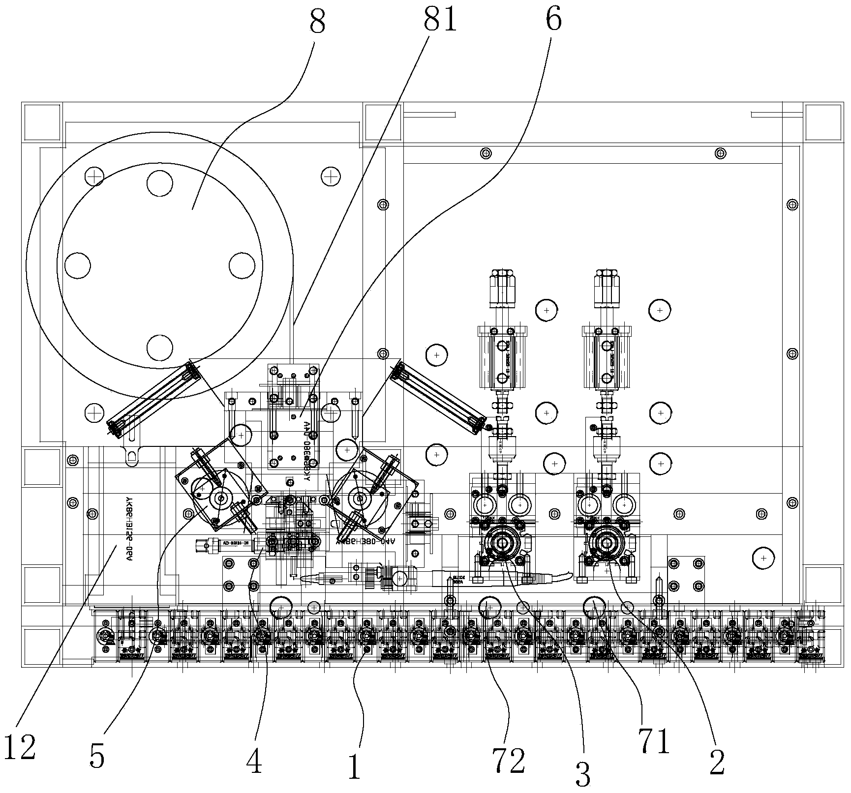 Automatic welding machine of DC wire