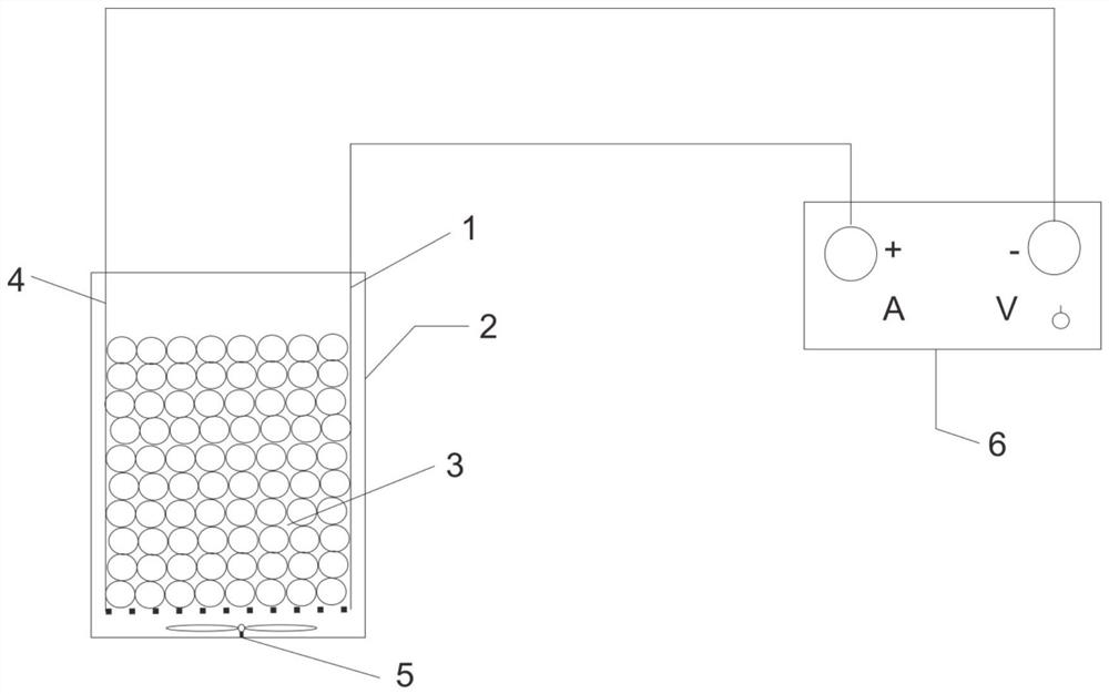 Electrode material for three-dimensional electrode and preparation method and application thereof