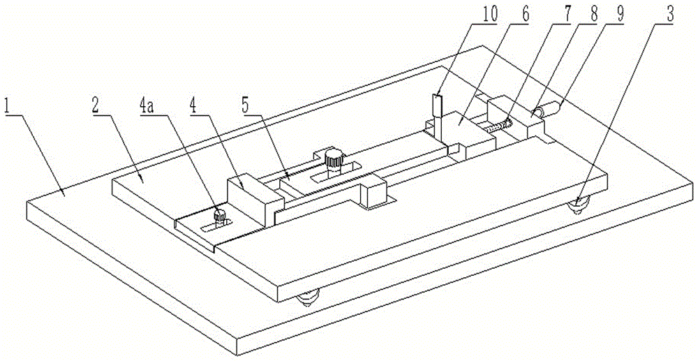 Parallelism checking device for spinning carding machine cylinder four-corner positioning detector