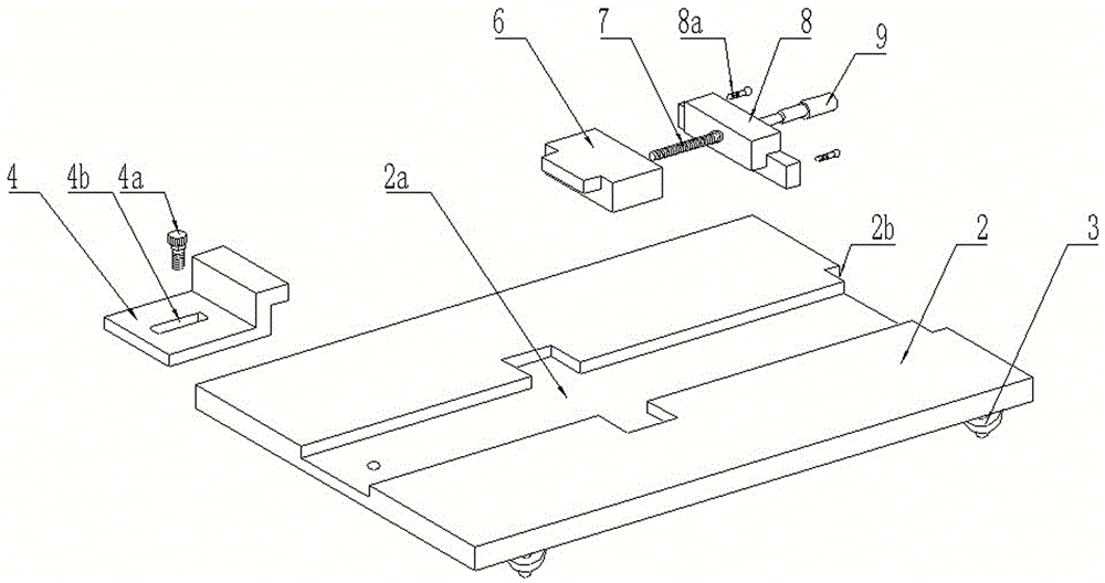 Parallelism checking device for spinning carding machine cylinder four-corner positioning detector