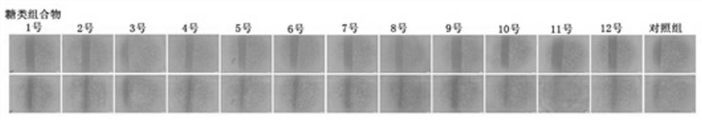 A kind of sugar composition with promoting effect of wound healing and application thereof