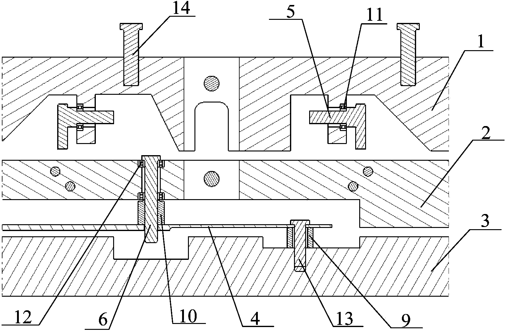 Three-freedom-degree simulation external store flutter model for wind tunnel test